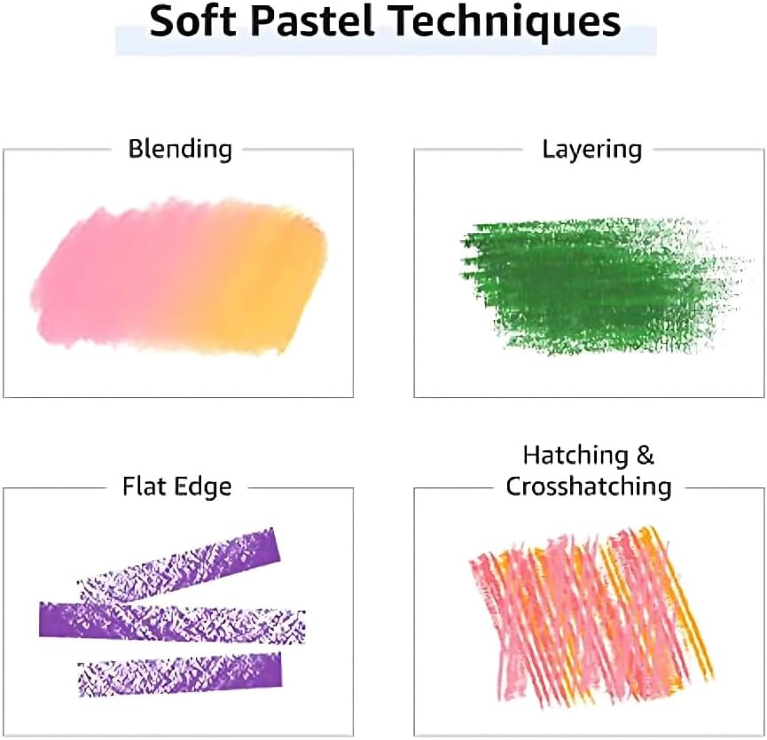 64 Color Artist Chalk Pastels Soft Pastel Set Art Supplies Painting Non Toxic