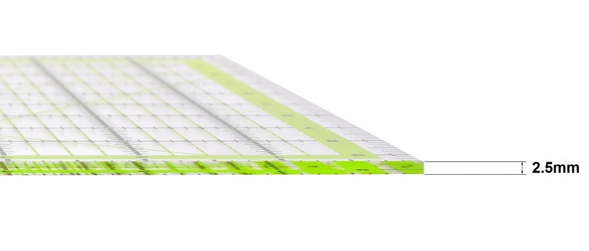 Acrylic Quilting Quilter’s Ruler Combo Pack of 2 – (24″ x 6.5″ and 9.5″ x 9.5″)