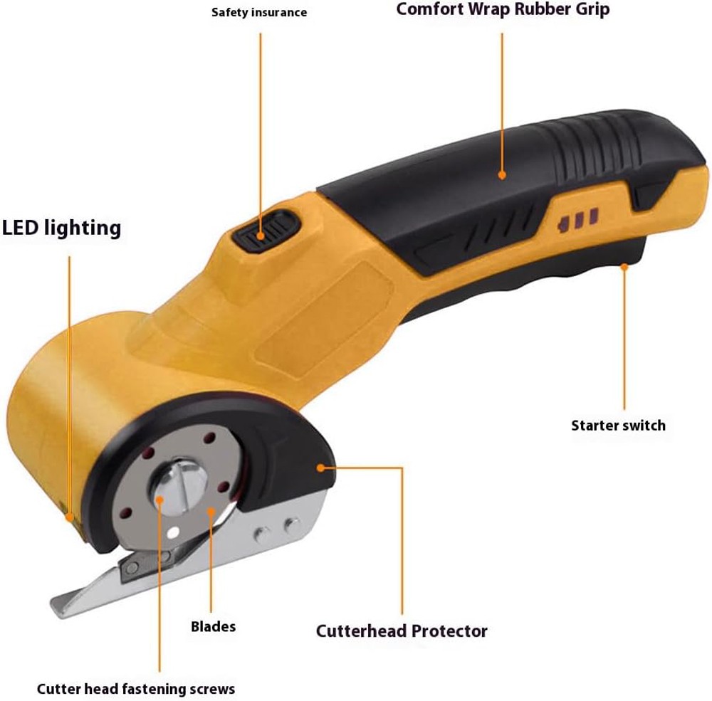 Cordless Electric Scissors, 4V Cardboard Cutter,Box Cutter Fabric Scissor Cutter