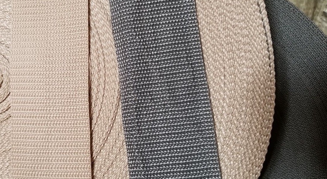 1″ 2″ 1.5″ Inch Polypropylene Webbing Tan Orange PP Strap 5/10/yard Color