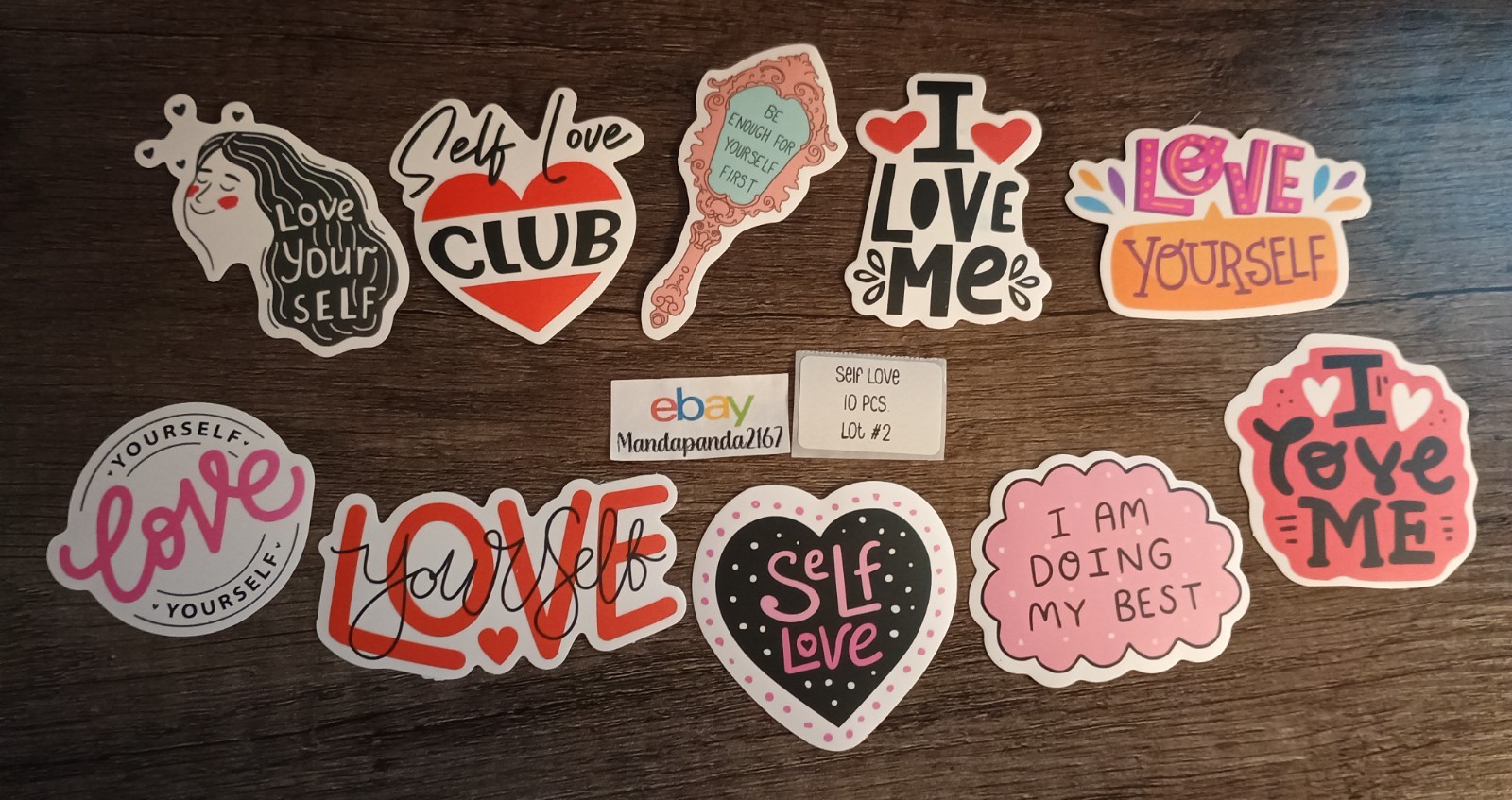 Self Love – Motivation- Stickers – 10 PCs – 6 styles available! See Description