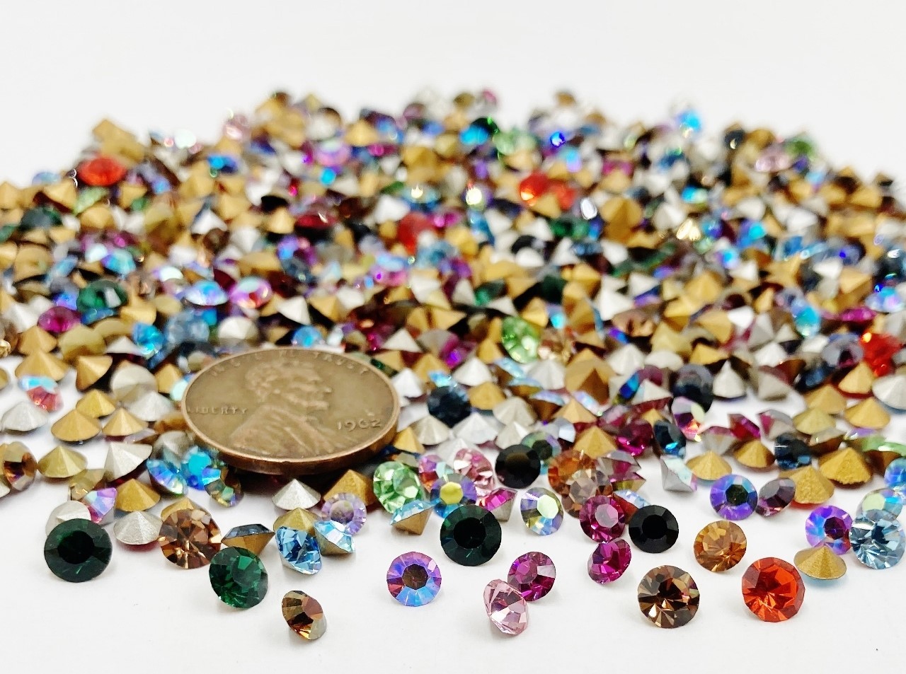 100 Vintage Swarovski Crystal 4mm. To 5mm. Rhinestones – Jewelry Repair J54