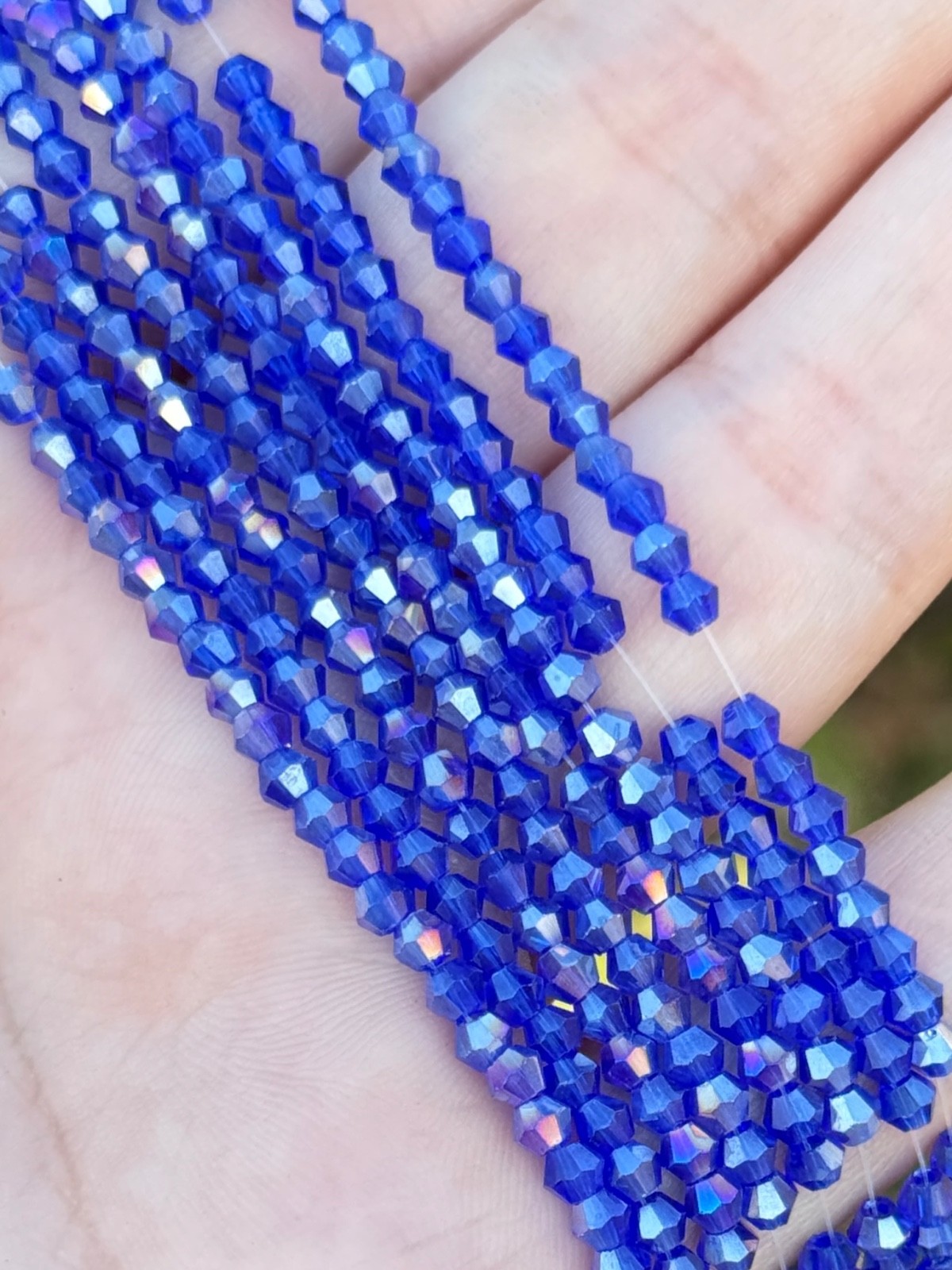 Bulk Lot Colorful 20 Strands AB faceted bicone glass beads 2 of each color