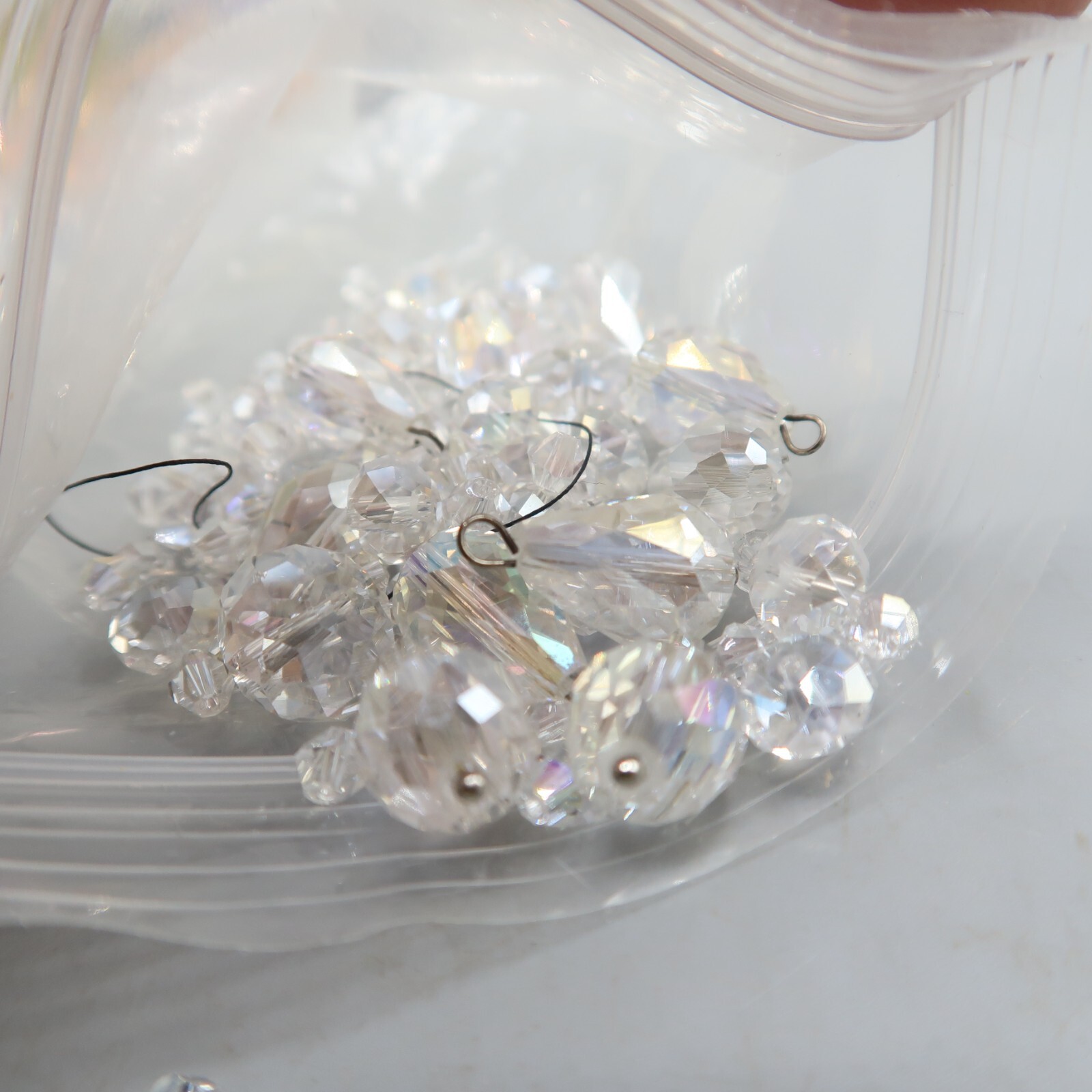 Lot of Teardrop Bicone Crystals Jewlery Making Craft