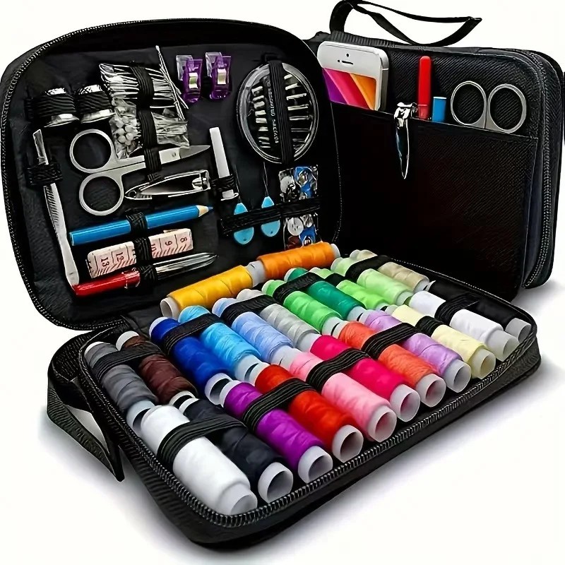 1pc Portable Sewing Kit 127pcs/Set Thread Box Hand Stitching Sewing Tools