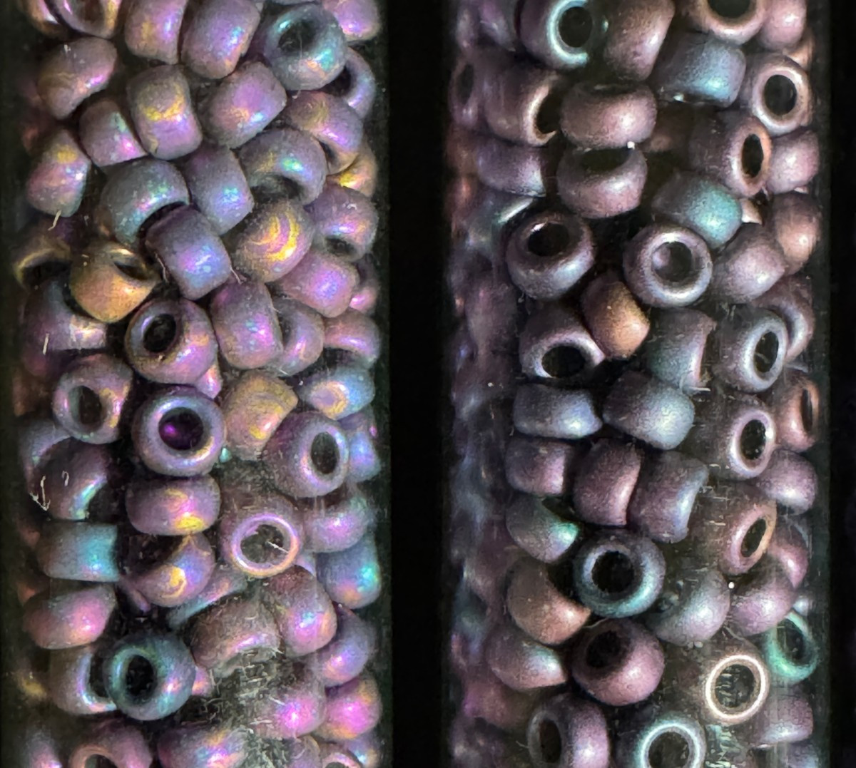 Glass Seed Bead Lot 30 Tubes – Purple, Pink, Magenta & Red – Different Sizes NOS