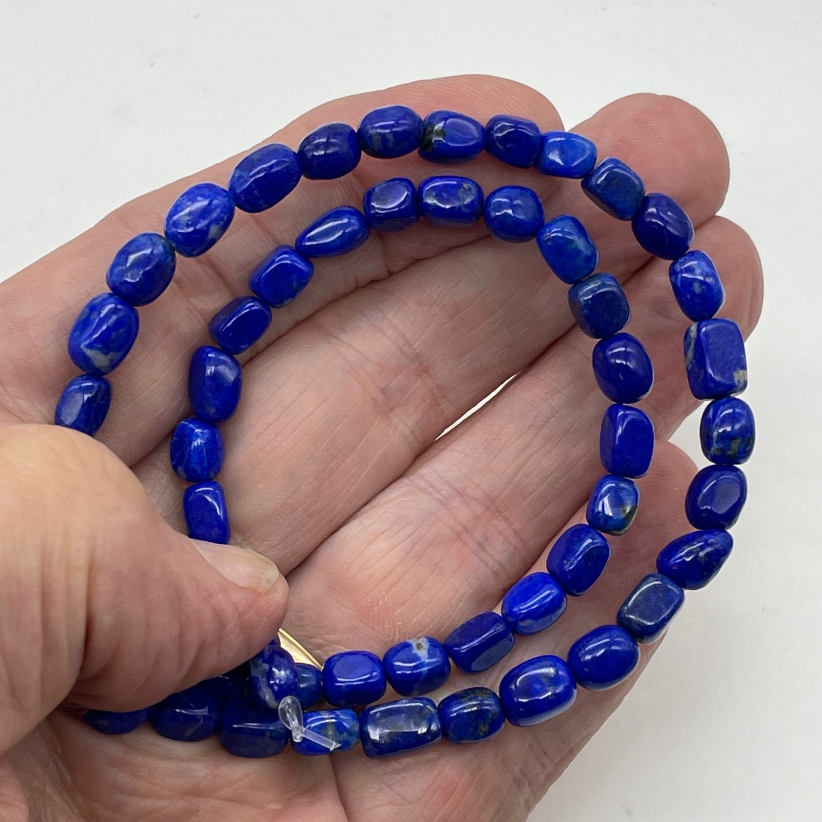 Laps Lazuli Nugget | 7.5×7.5 – 7x5x5mm | Blue | 25 Bead Half Strand |