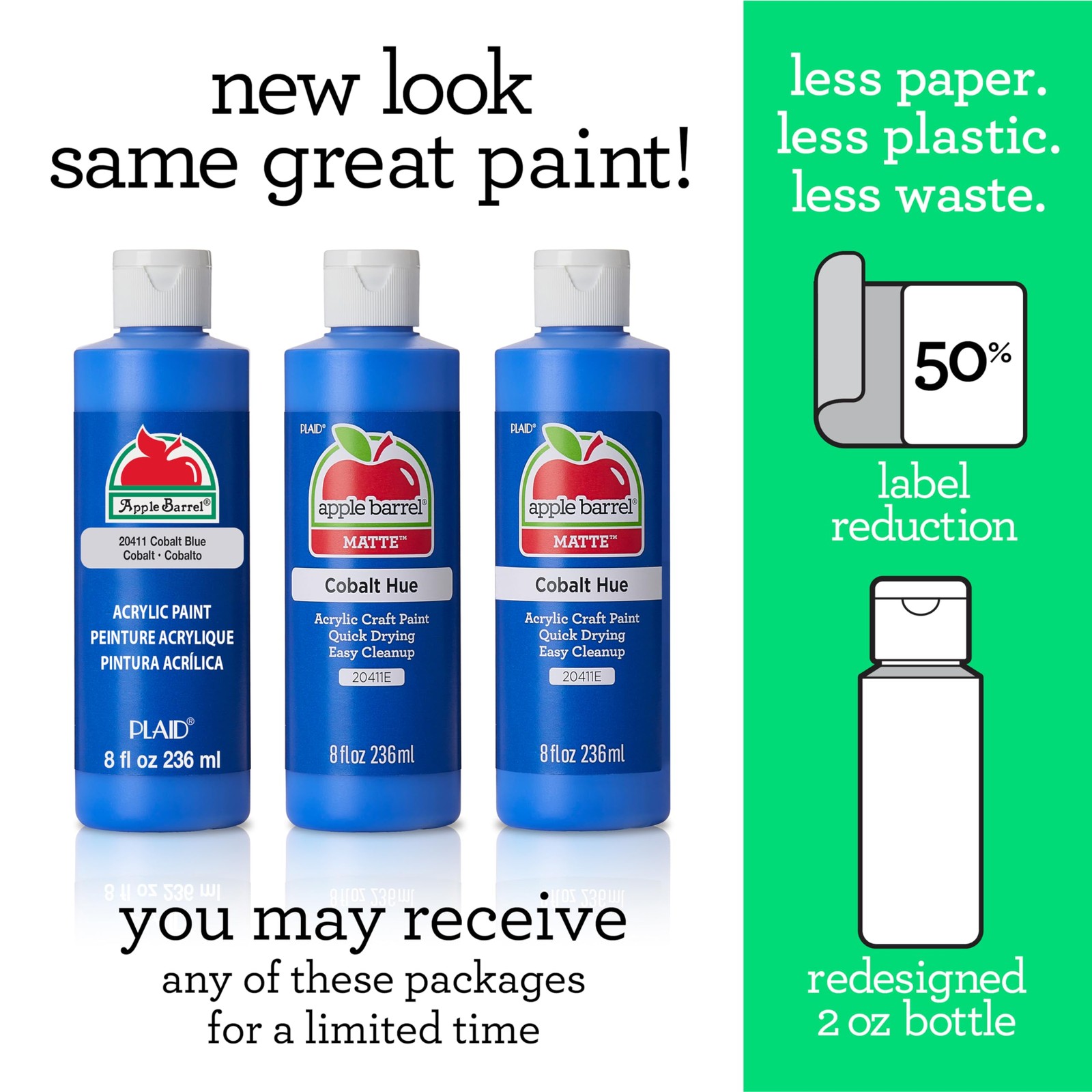 Apple Barrel Acrylic Paint in Assorted Colors (8 Ounce), 20404 Black- (Pack of 1