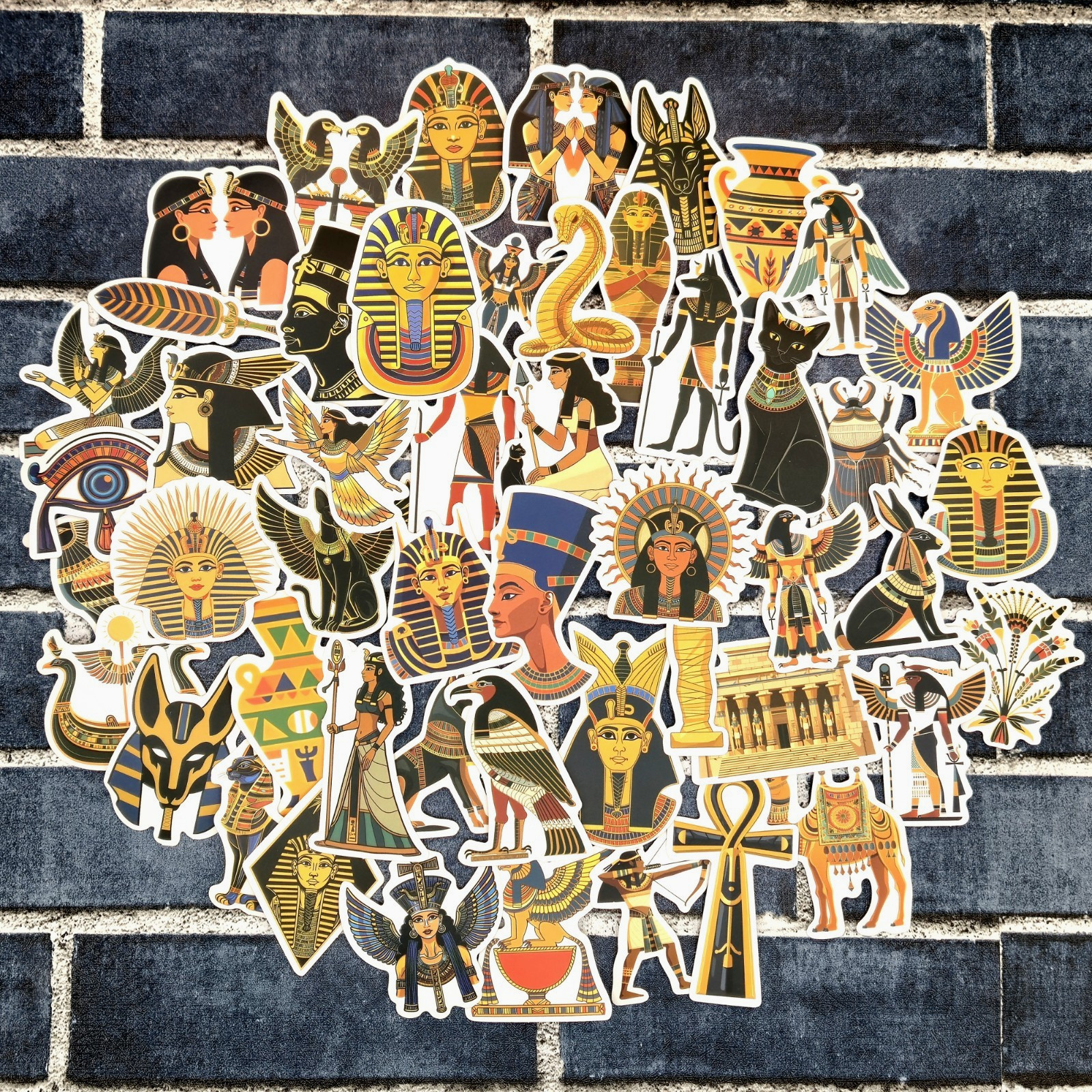 Ancient Egyptian Gods & Pharaoh Stickers | Ancient Egypt Theme | Set of 10