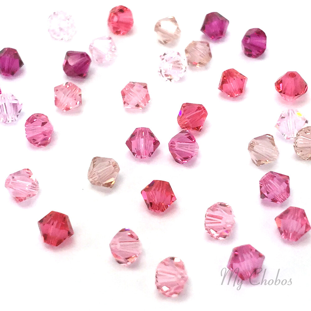 50 Swarovski 5328 Crystal XILION Bicone Beads Assorted Mixed *Pick Size & Color