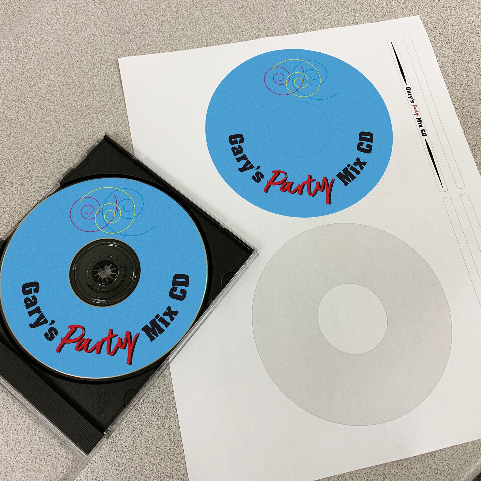 CD / DVD Labels Fits Size 5931 Laser Ink Jet Blank White Matte Sheets