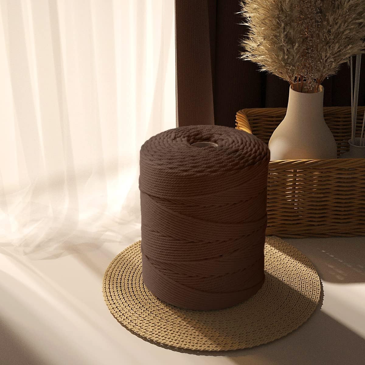 Eco-Friendly 4mm Brown Macrame Rope 500m