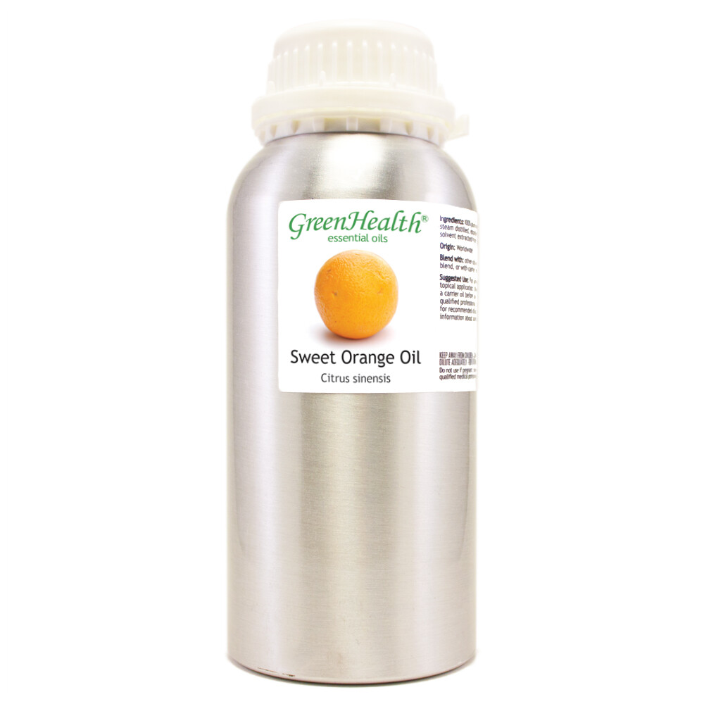 16 fl oz Orange Sweet Essential Oil (100% Pure & Natural) in Aluminum Bottle