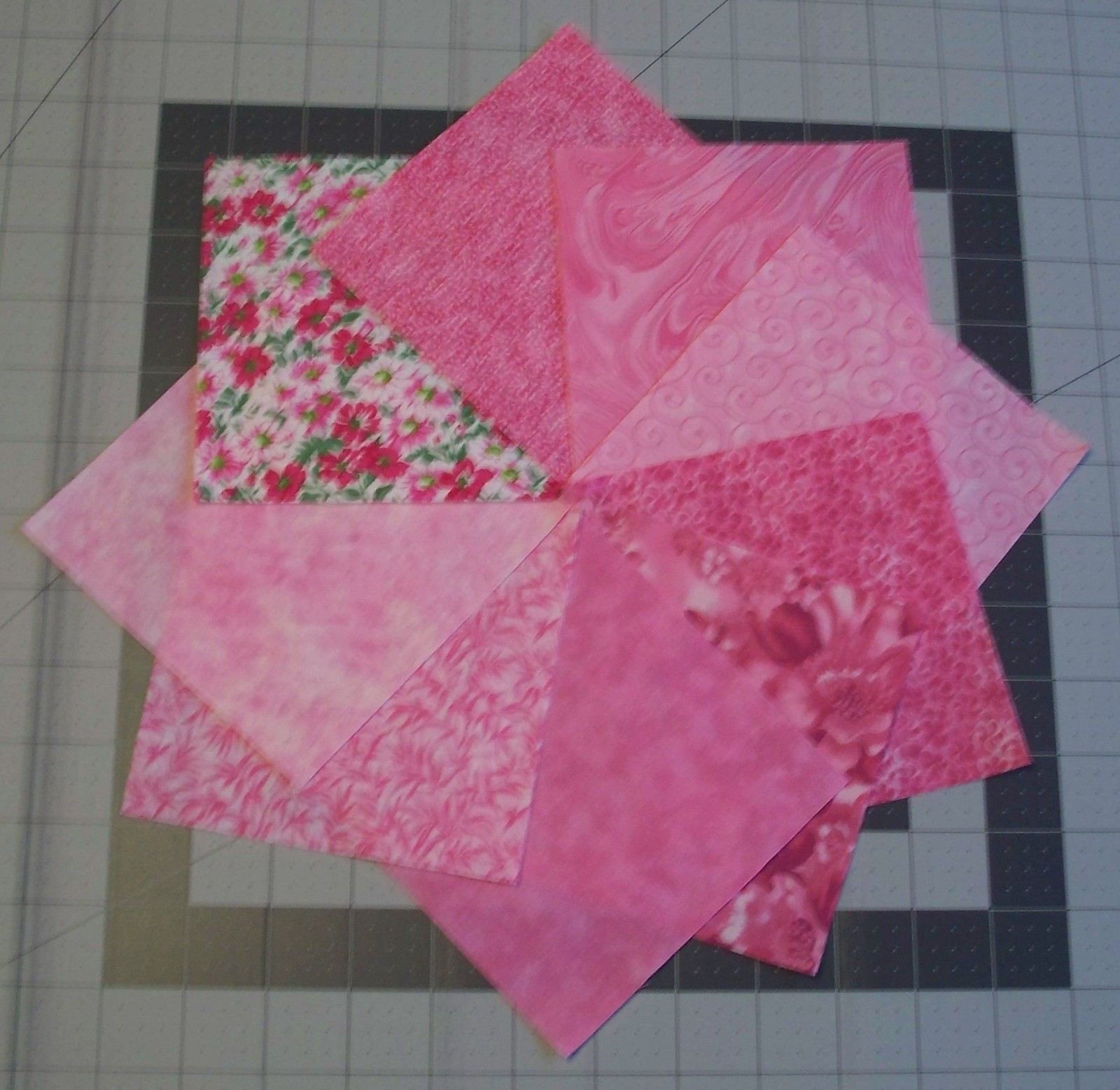 54 Pink Calico Fabric 5″ Quilting Squares 100% Cotton Charm pack bundle