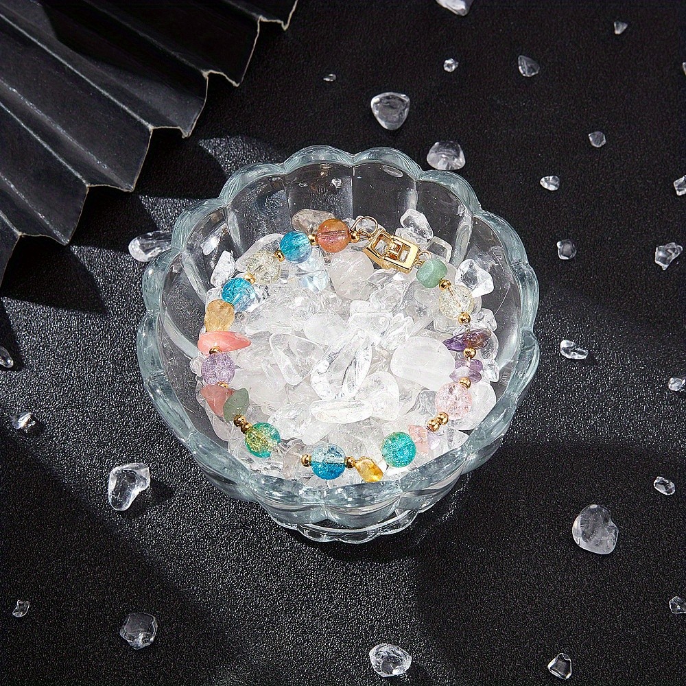 1box 350pcs Natural stone Beads 3 Size No Hole Irregular Shaped Chips Stone