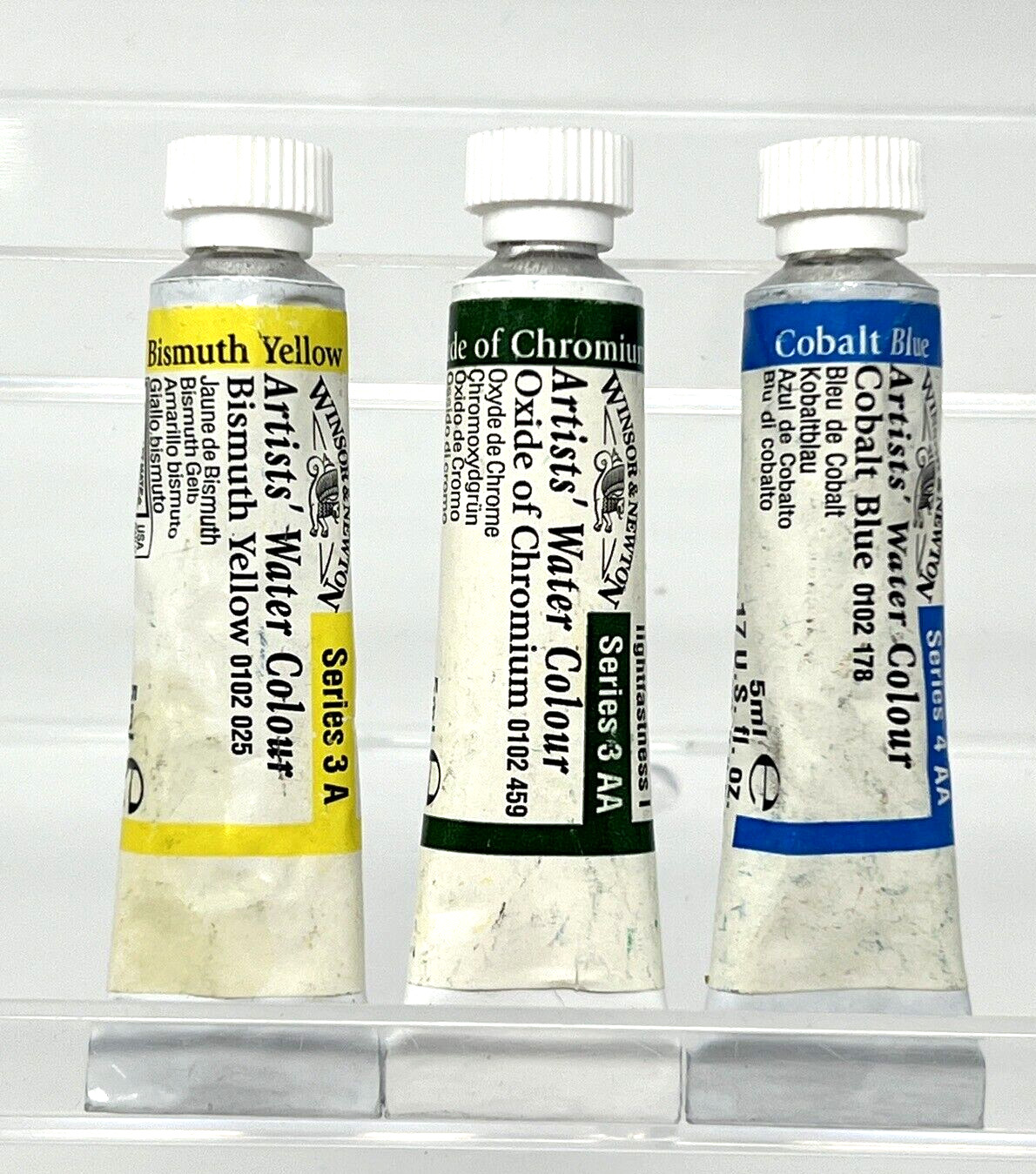RAINBOW Winsor & Newton Artists’ Water Colour Professional 5ml Paint Tubes (9)