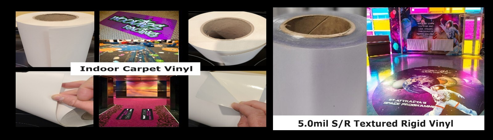 3.4mil Floor/Carpet Decal Vinyl and Scratch-Free Slip-Resistant Laminate