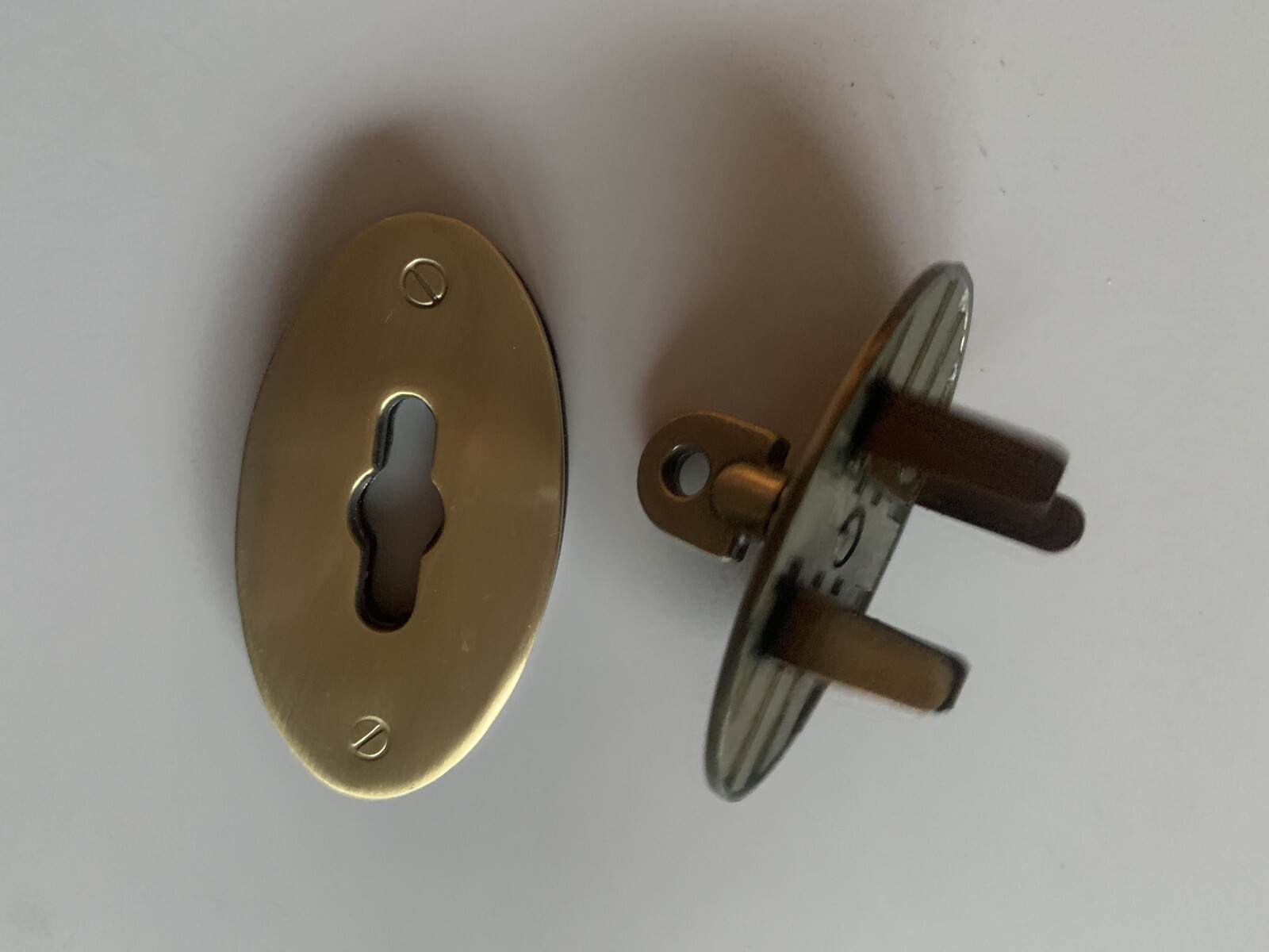Medium Mulberry-type Handbag Padlock, Turn Lock, Clasp In Antique Brass Colour