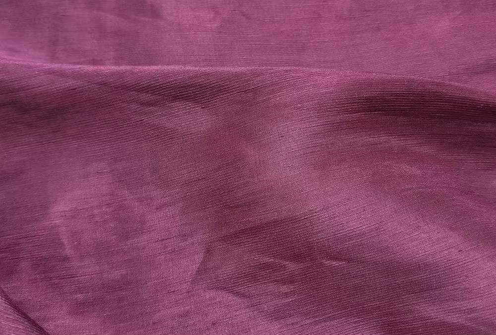 Burgundy Silk Flax Material 54” Wide By Yard Slubby Silk Linen Fabric Natural