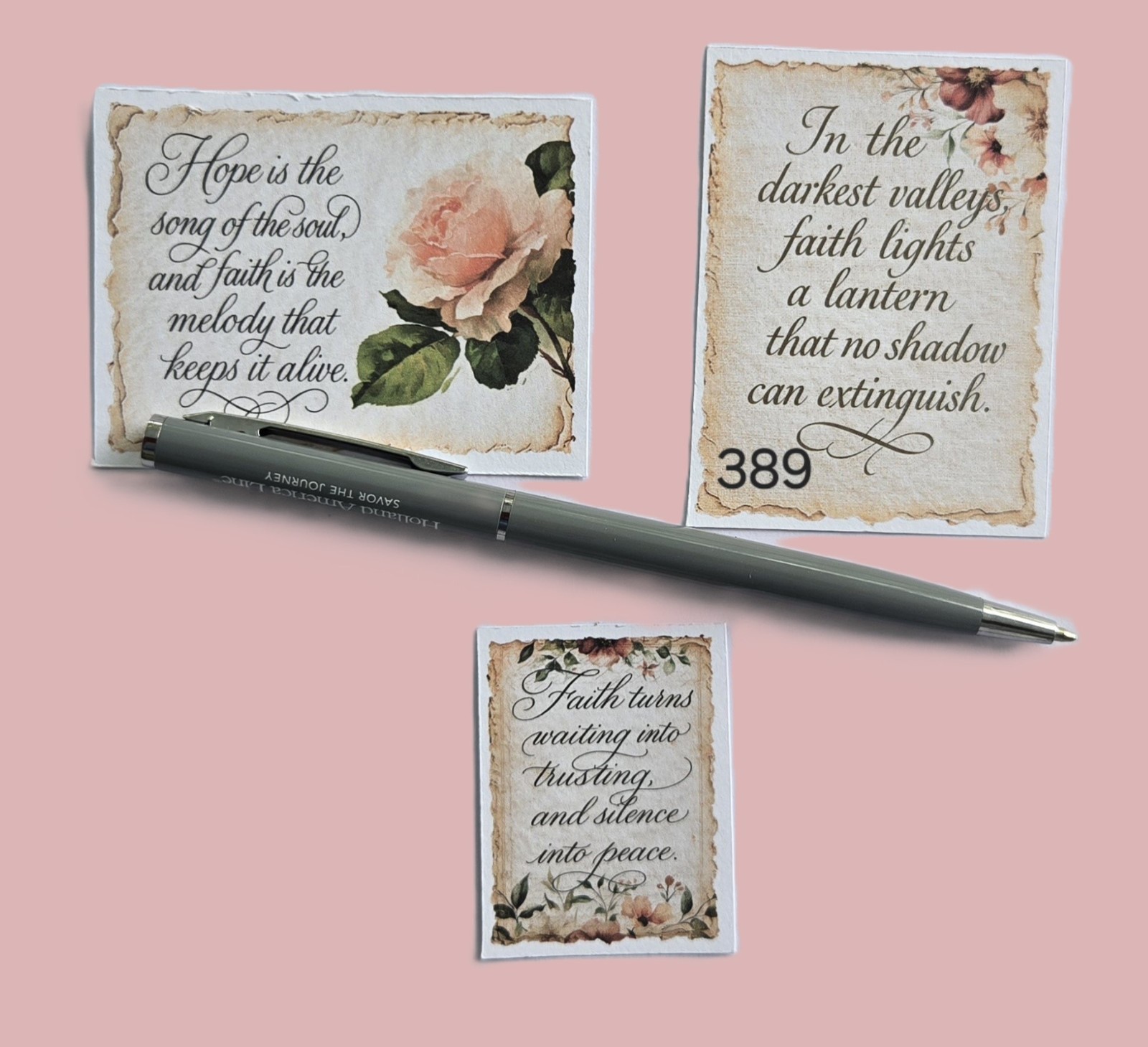 Journal Cards Inspiration Encouragement Scrapbooks Ephemera #389