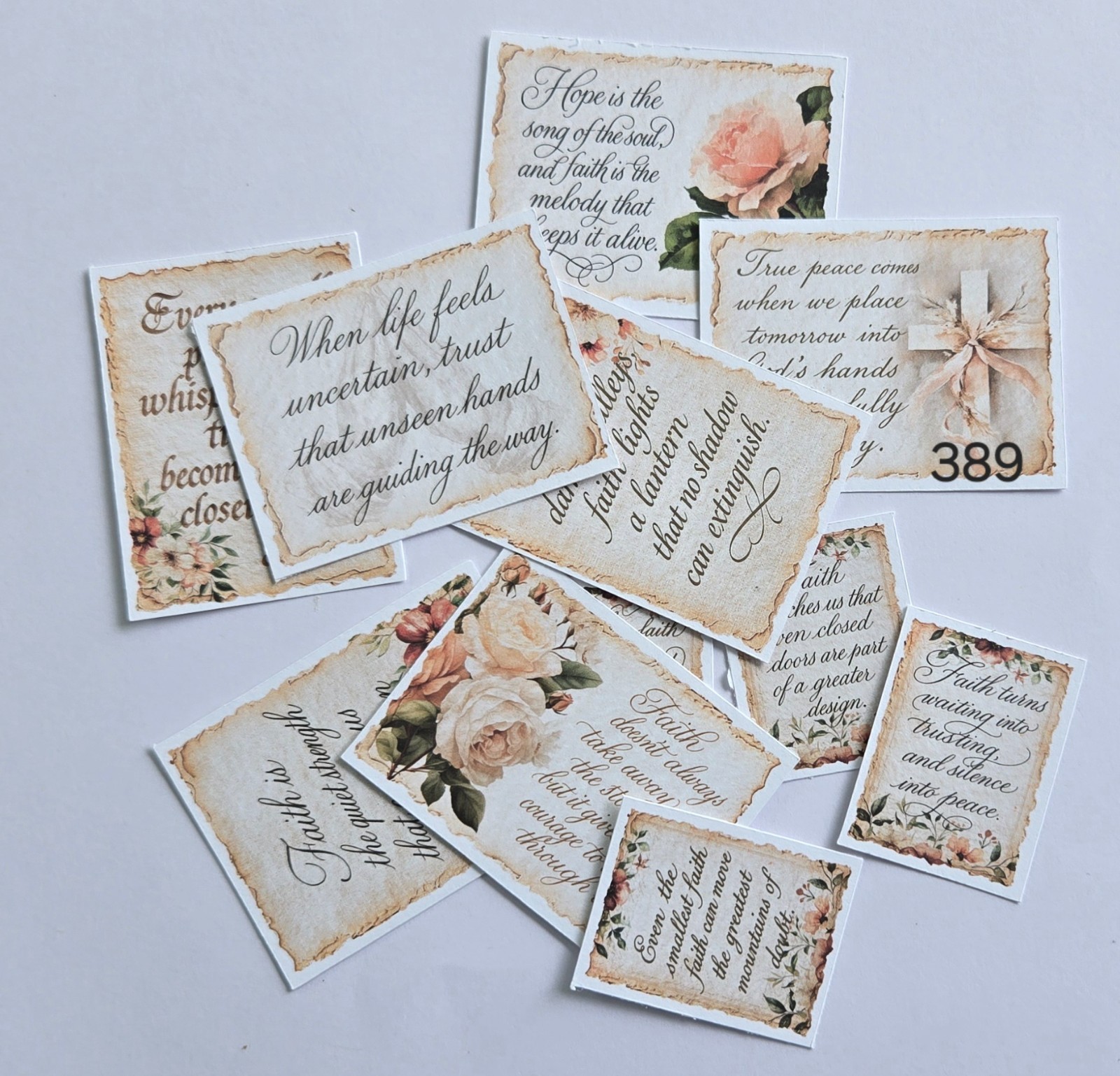Journal Cards Inspiration Encouragement Scrapbooks Ephemera #389