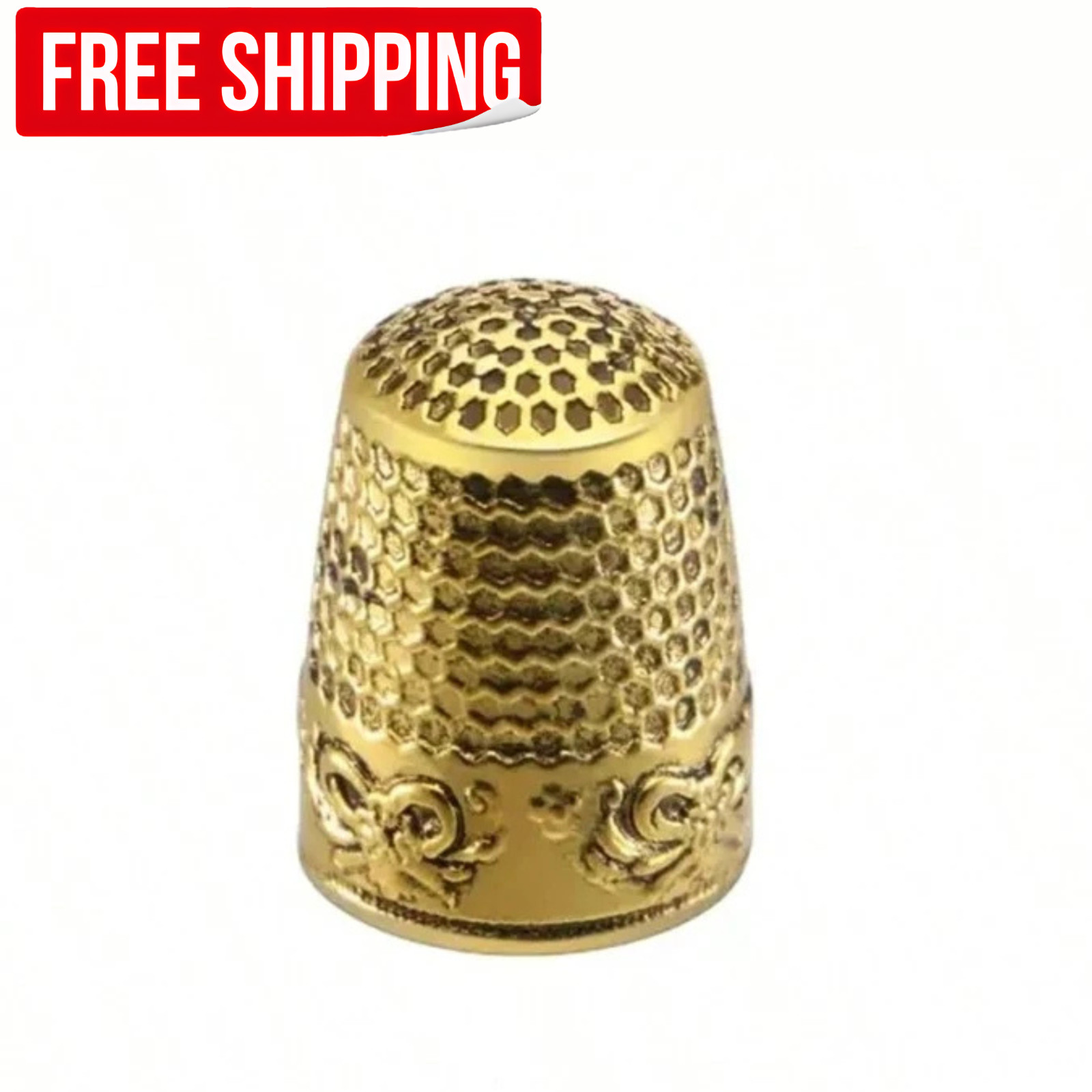 1PC Metal Sewing Thimble Finger Protector Hand Stitching Quilting Sewing Tool US