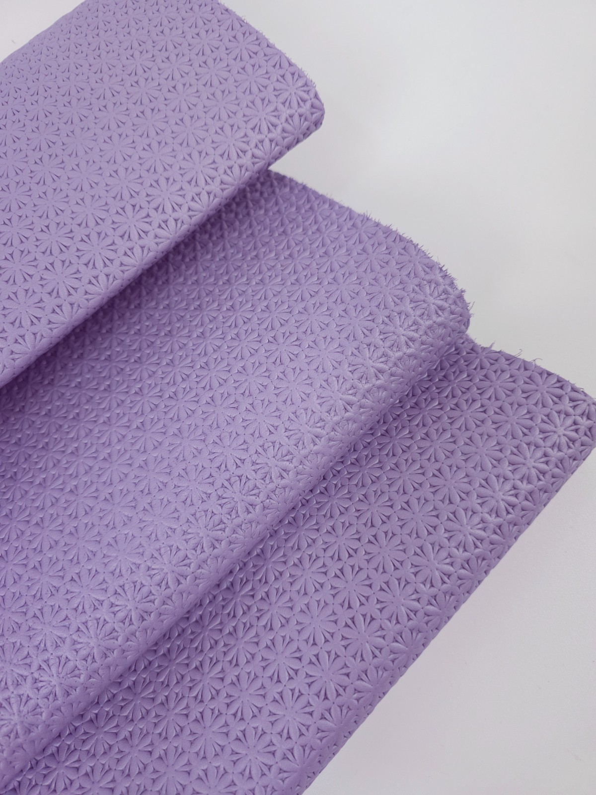 Sweet Lavender Star Anise Embossed Texture Leather