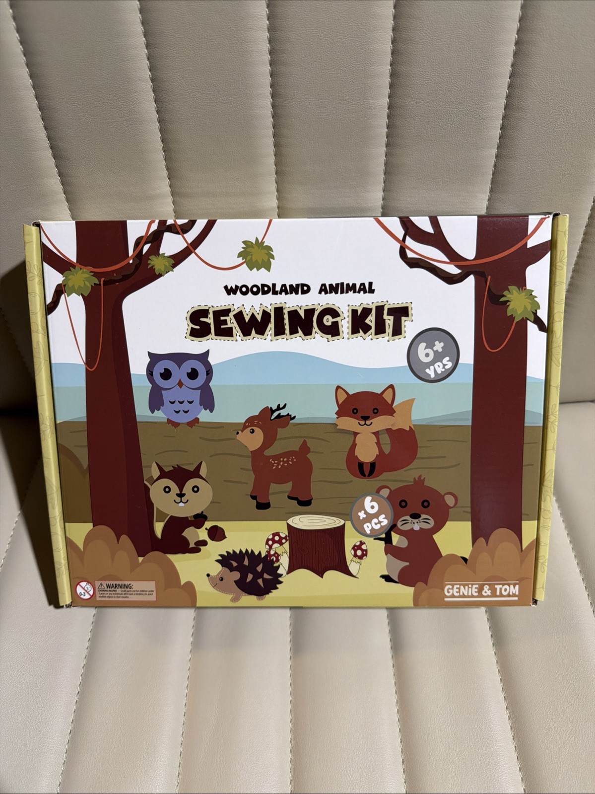WOODLAND GENIE& TOM Kids Sewing Kit 6+ Years Fast Ship