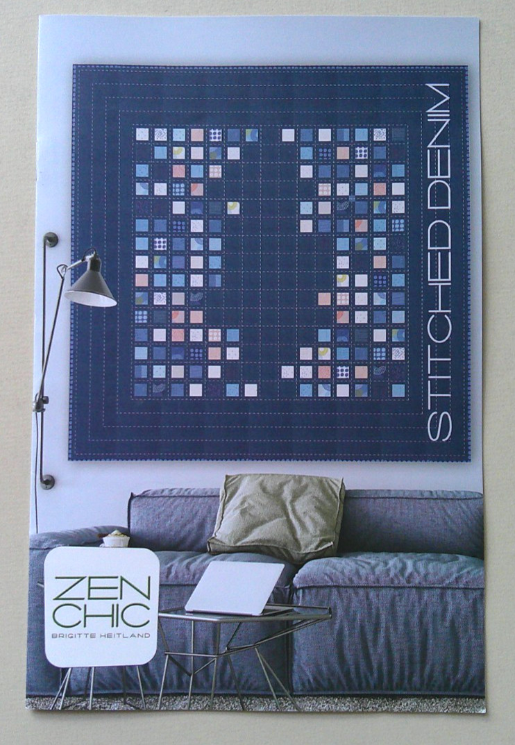 Stitched Denim modern Zen Chic quilt pattern *A23