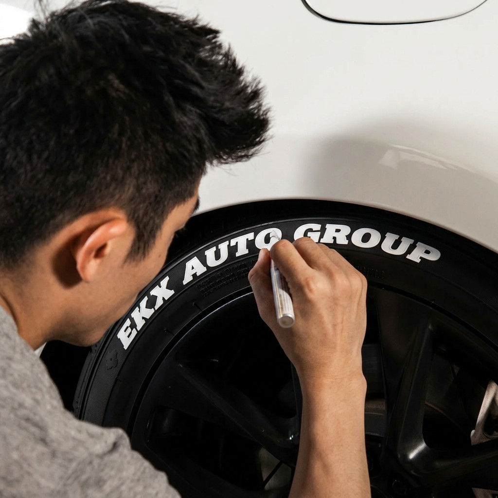 TOYO Tire Letters Waterproof Permanent Paint Marker Pen Car Tires Rubber Metal