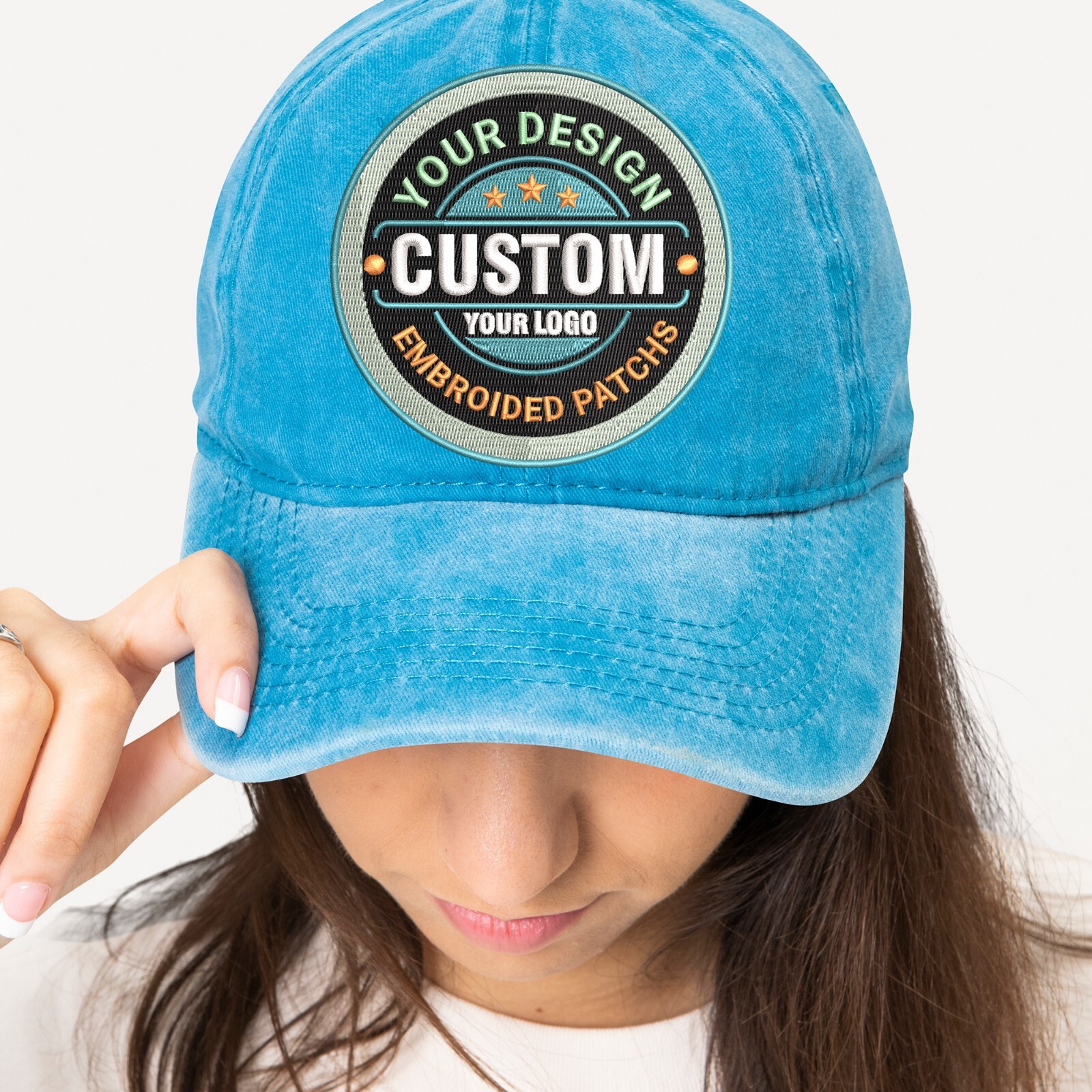 Custom Embroidered Logo Patch, Personalized Logo Patches, Sew on/Iron On Patch