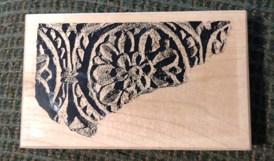 Postmodern Design SG1-101-D Rosette Rubber Stamp 2.5″ x 4.5″
