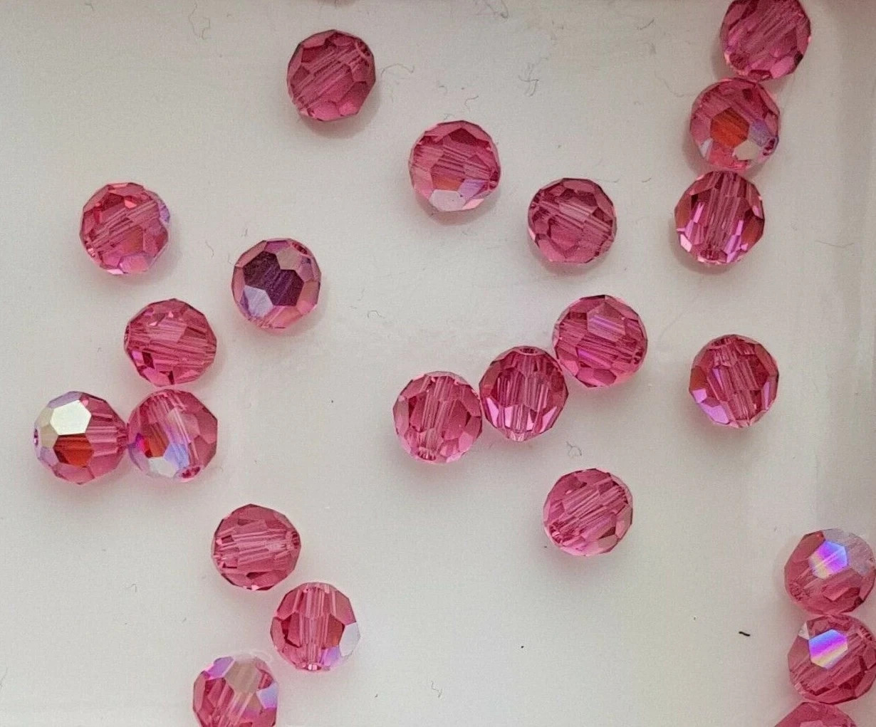 144x Swarovski 5000 Crystal AB 6mm Bicone Beads – Genuine Xilion Cut Bulk Pack