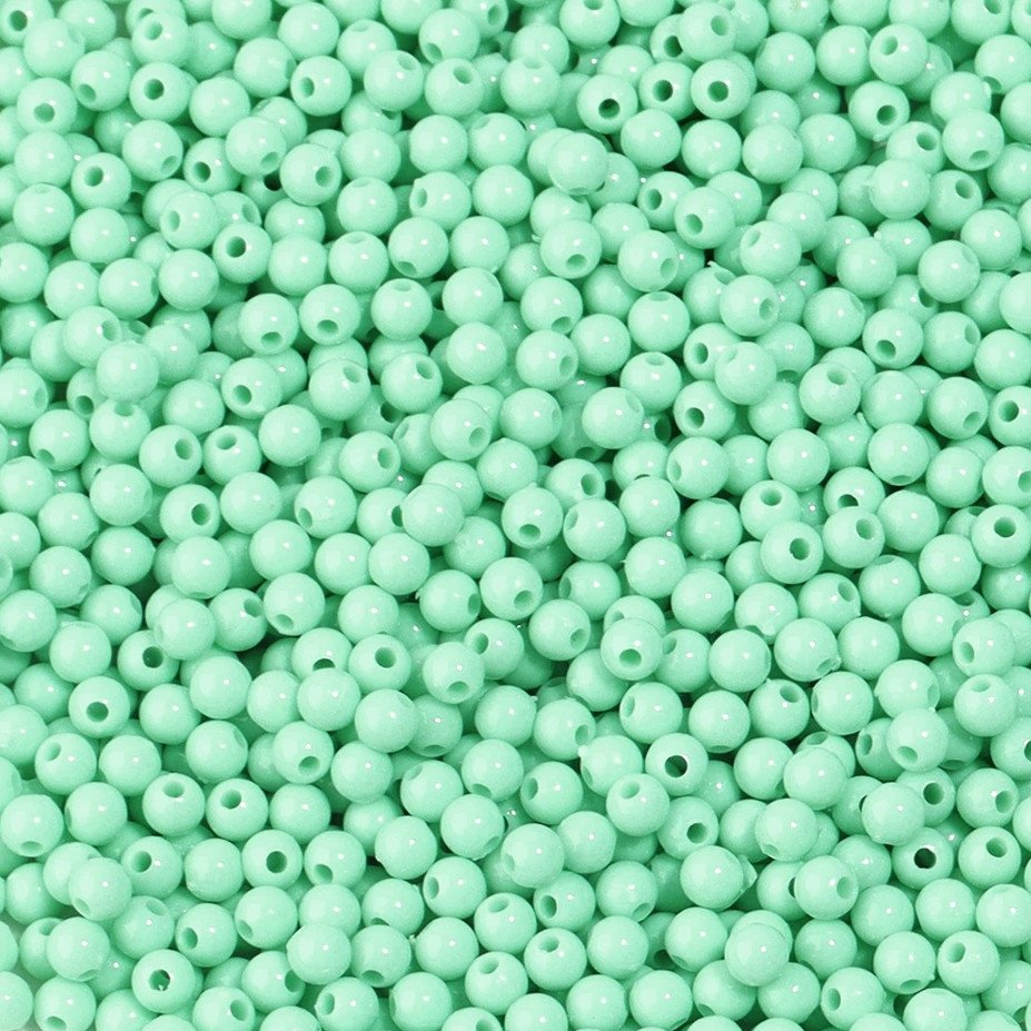 1000PCS 4mm Acrylic Spacer Beads Mini Round DIY Jewelry Making Craft