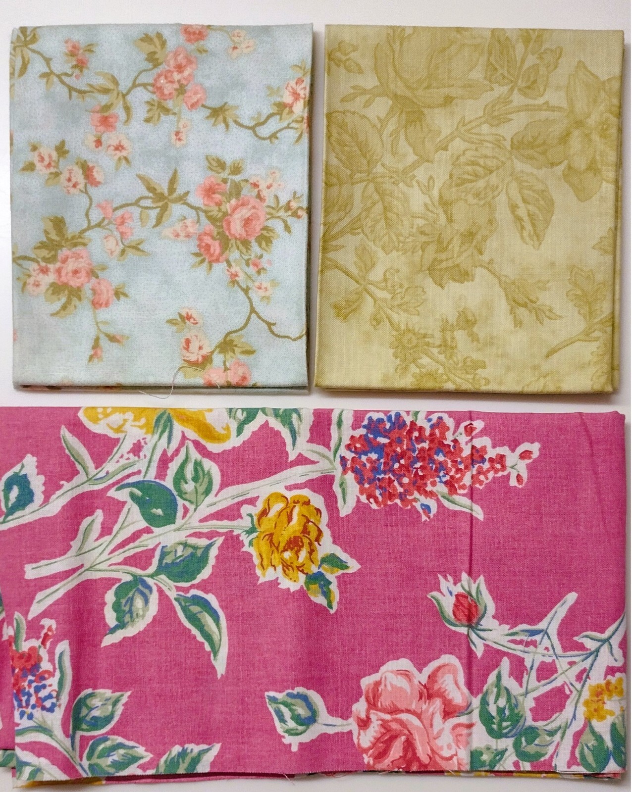 9 Fat Quarters Bundle Set Colorful Flower Floral Prints Quilting Crafts Lot B8