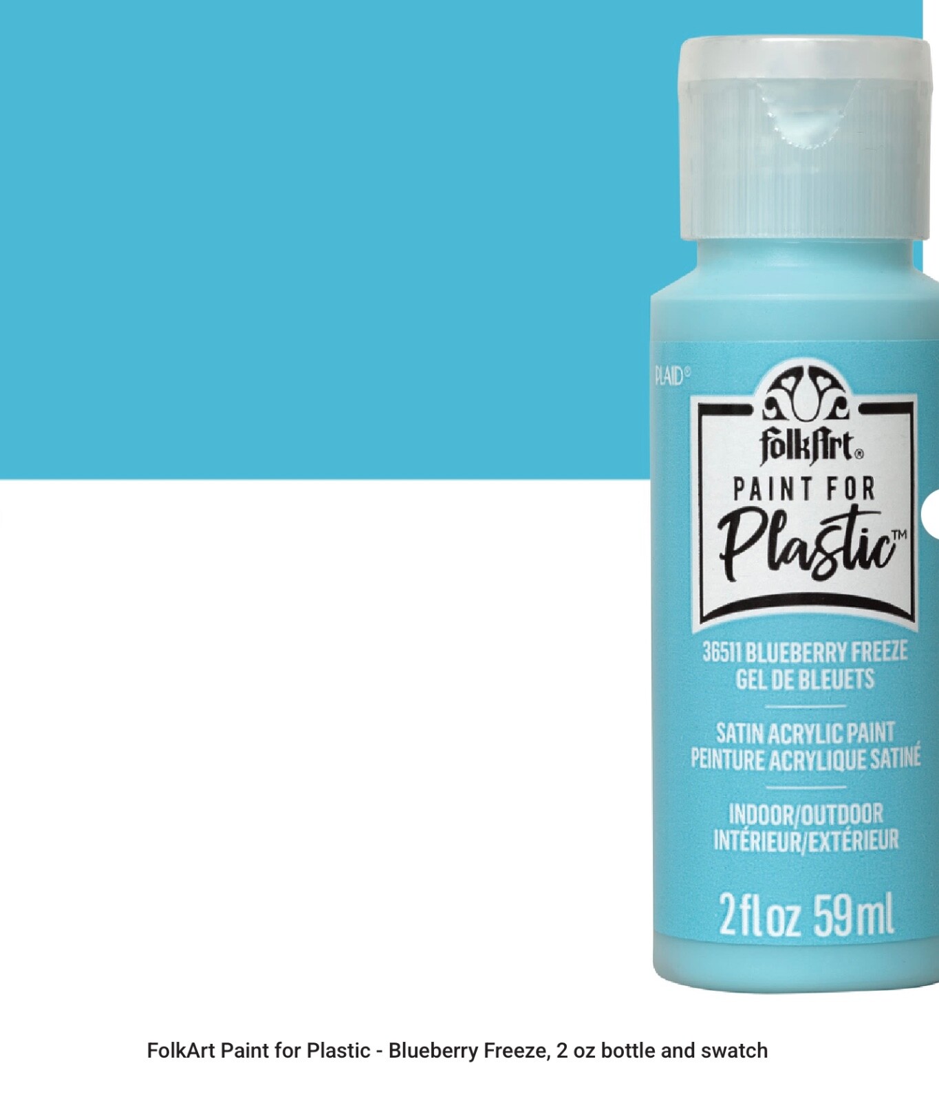 Paint For Plastic by FolkArt, Works Better on Plastics! Build a Set/CHOOSE COLOR