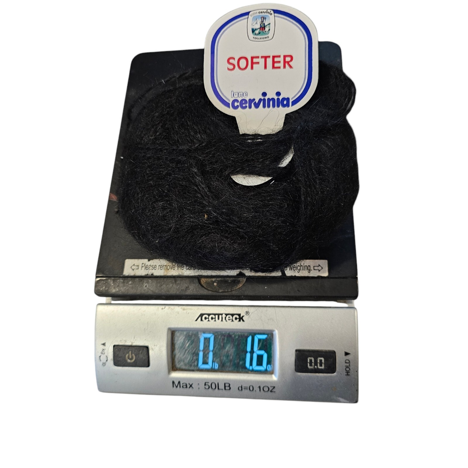 Lane Cervinia Softer Yarn 4 Skeins Mohair Blend Black #3320 50 Gram Skeins Italy