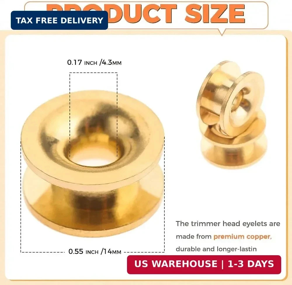 5Pcs Universal Grass Trimmer Head Eyelets for Troy-Bilt, Craftsman & More