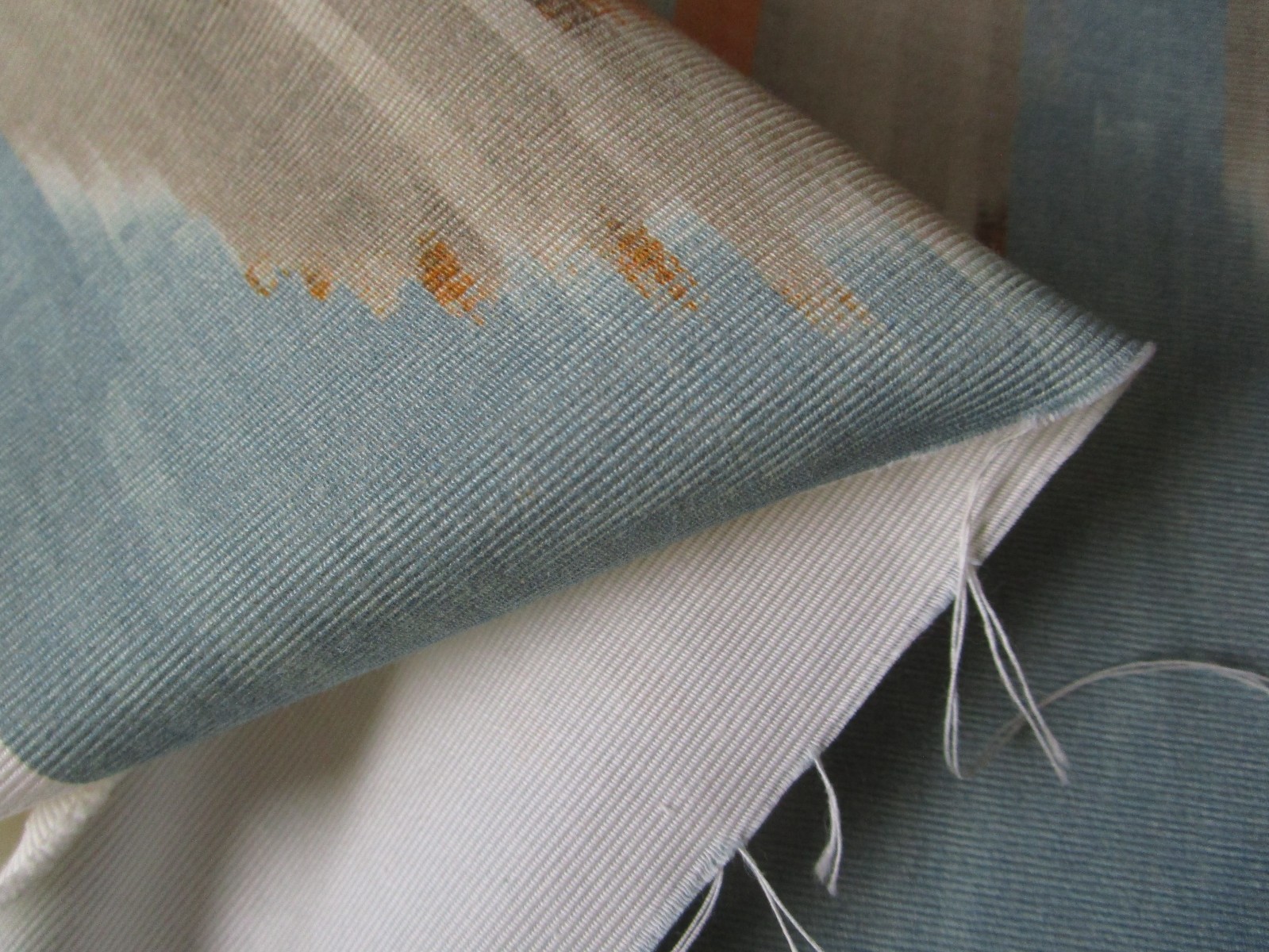 MONACO PRINT cott. Fabric Lee Jofa Suzanne Kasler 2.38yd+ Aqua Melon