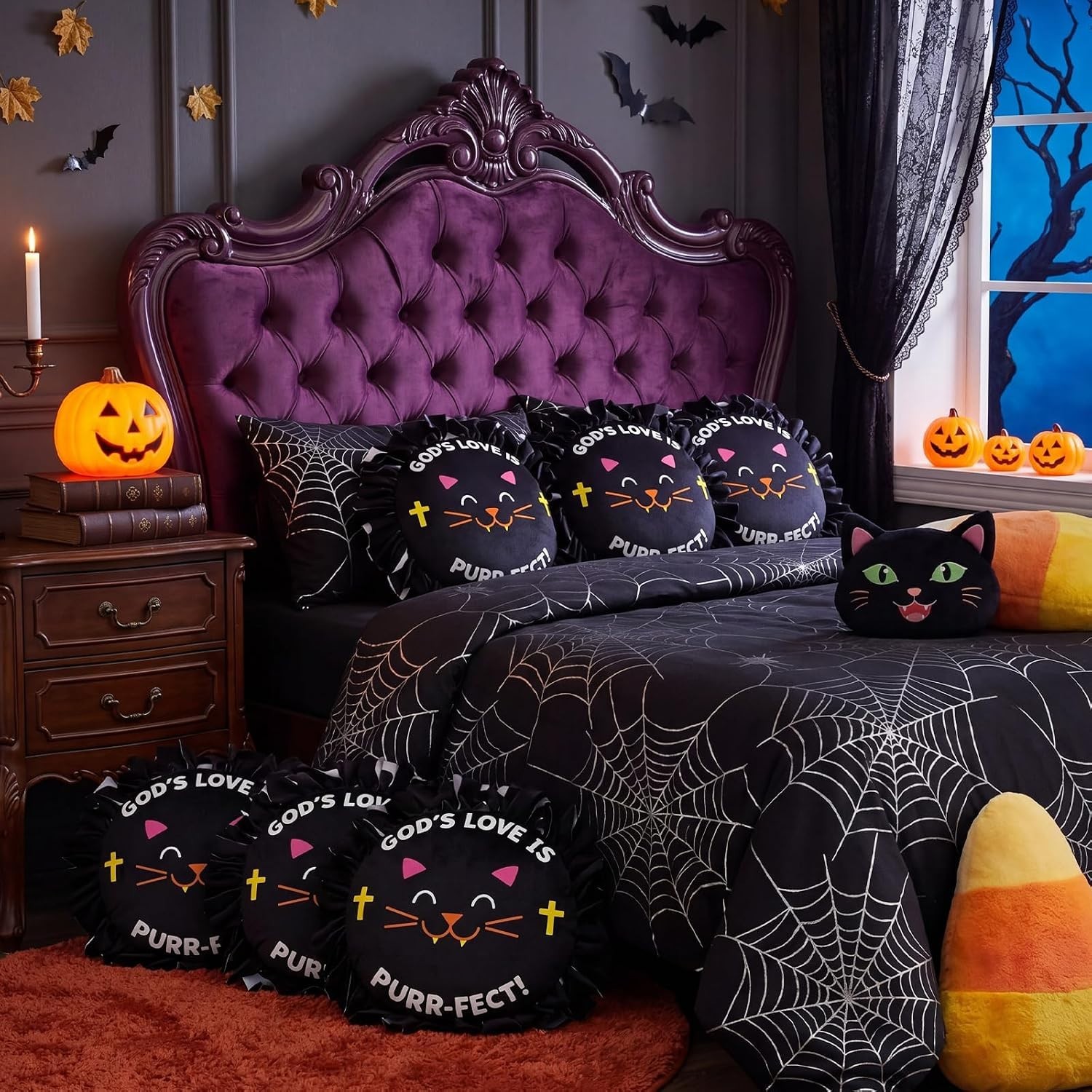 Create 6 Heartwarming Black Cat Pillows – Halloween Craft Kits for All Ages