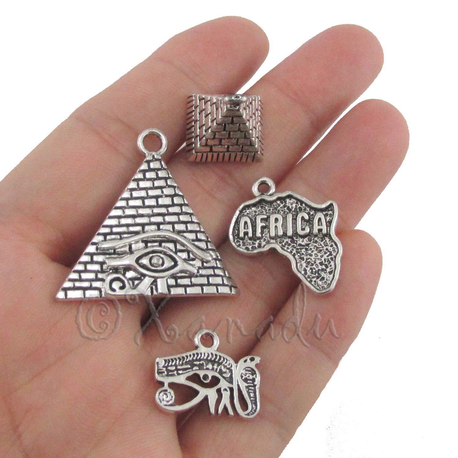 Egyptian Charms Set 25PCs Silver Egypt Pendants Mix CM05202023 – 25 or 100PCs