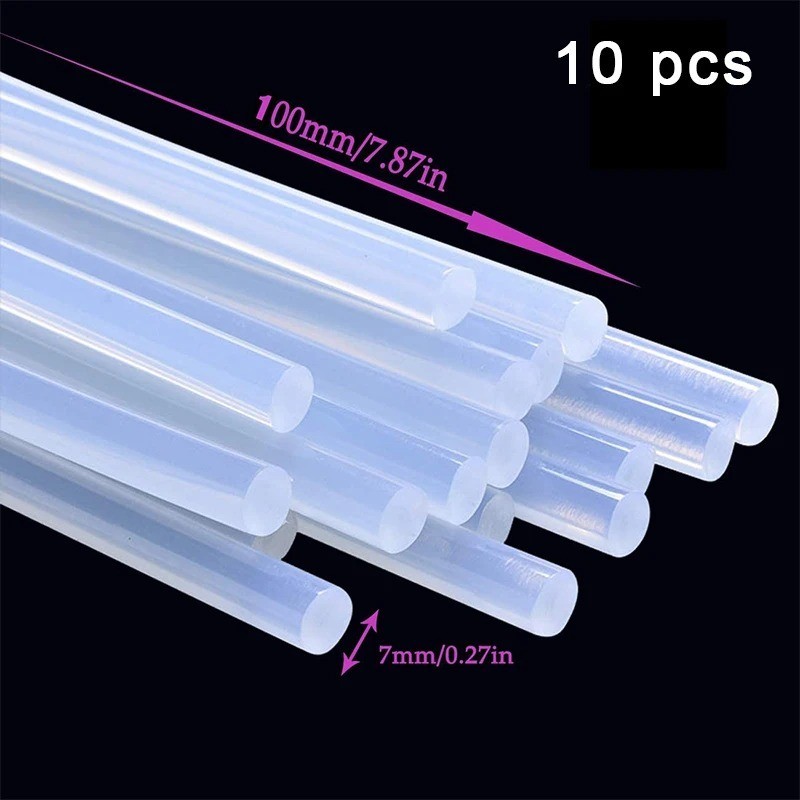 10pcs 7mm Black Hot melt Gun Glue Adhesive Sticks for Glue Gun Repair Tool