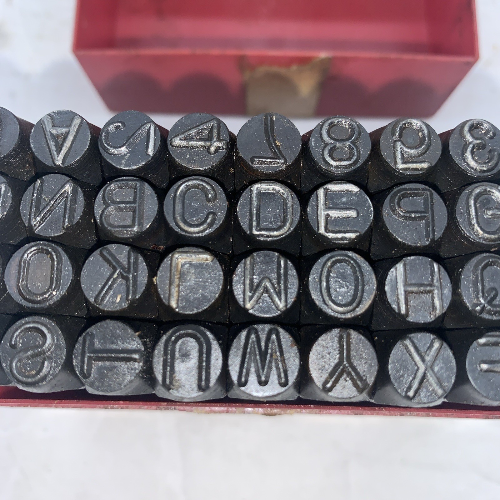 Pittsburgh 36Pcs 3/8″ High Carbon Steel Metal Punch Letter & Number Stamping Set