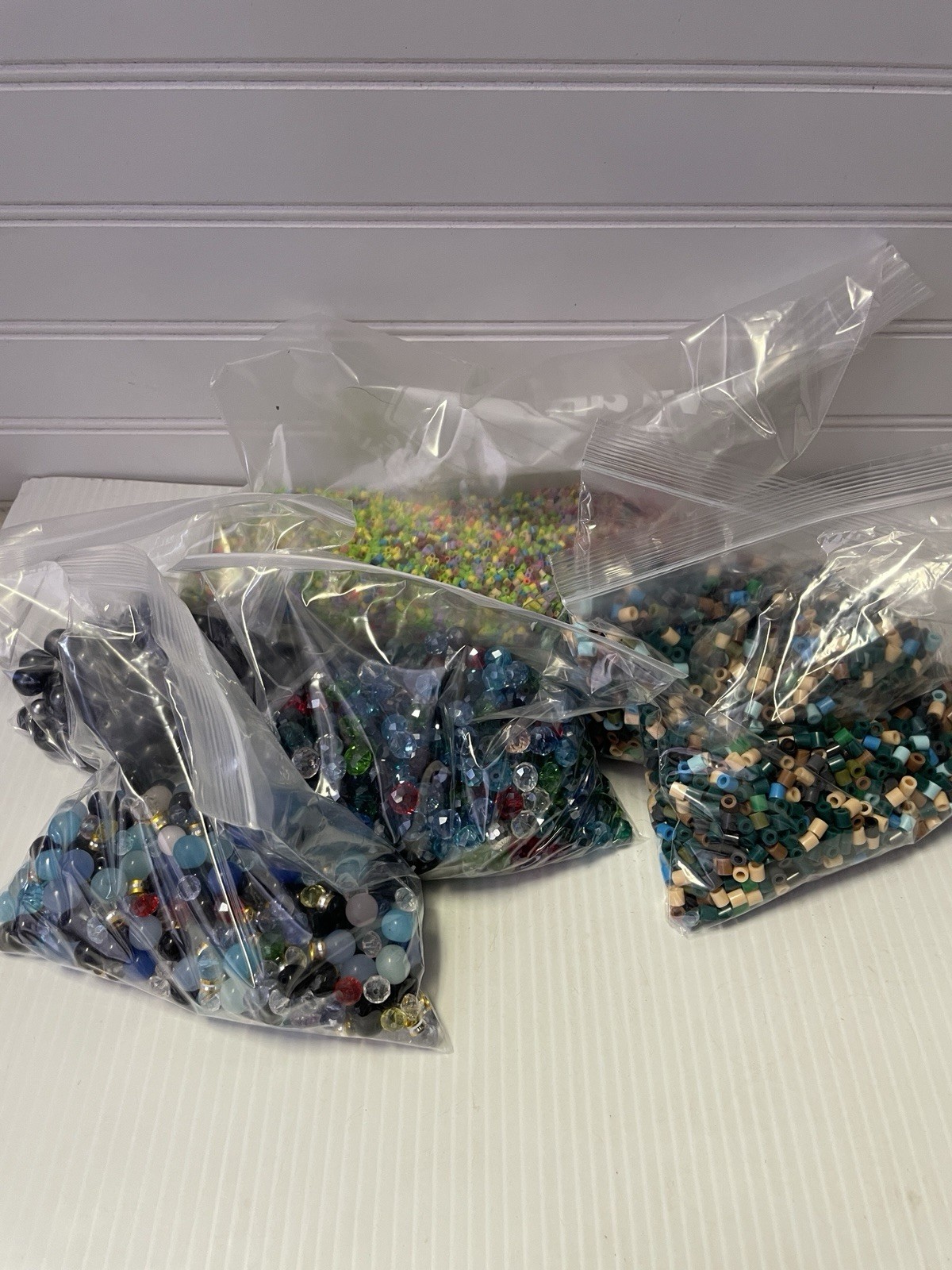 3 pounds Bulk Mixed Beads Lot- Vintage + Modern Jewelry Crafting