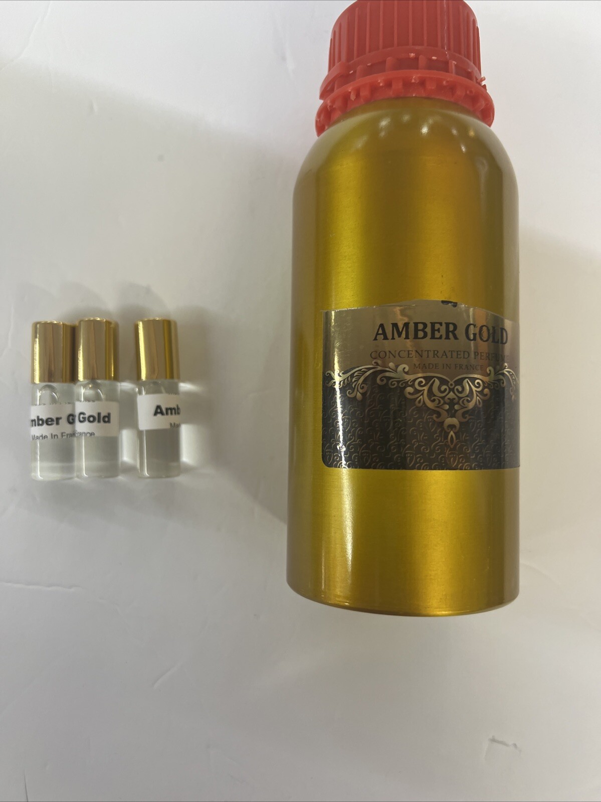 Amber GoldOils, 3x 5ml. Concentrated Pure Essential/ Un-cut, Made In France.