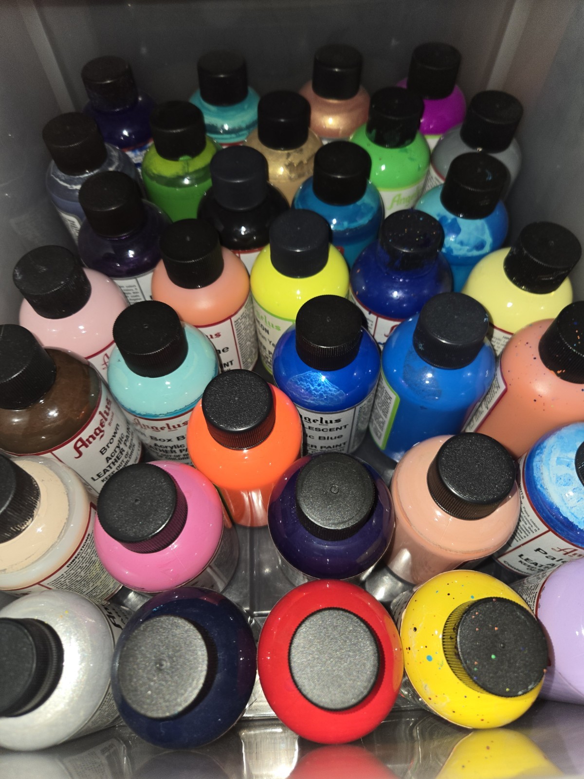 4oz. Angelus Leather Paint + Others Lot