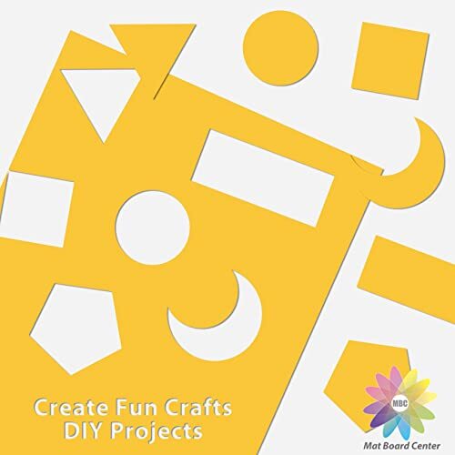 Pack of 25 Uncut Mat Boards Assorted Colors Full Sheet for DIY Frames Crafts