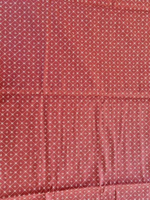 Waverly Ste. Genevieve Collection DuBourg Fabric Rem 54” x 87” VTG Muted Red