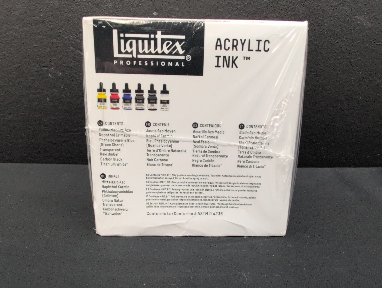 Liquitex Professional Acrylic Ink Essentials Paint Artist Quality 6pc Multicolor