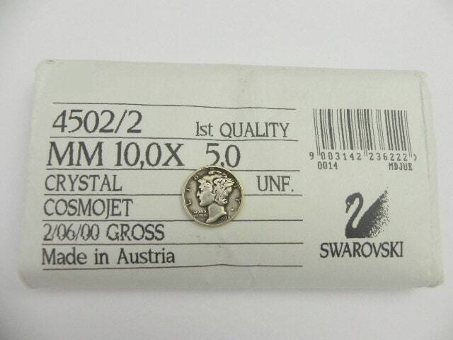 CosmoJet (10x5mm) RARE Vintage Swarovski 4502/2 Stones